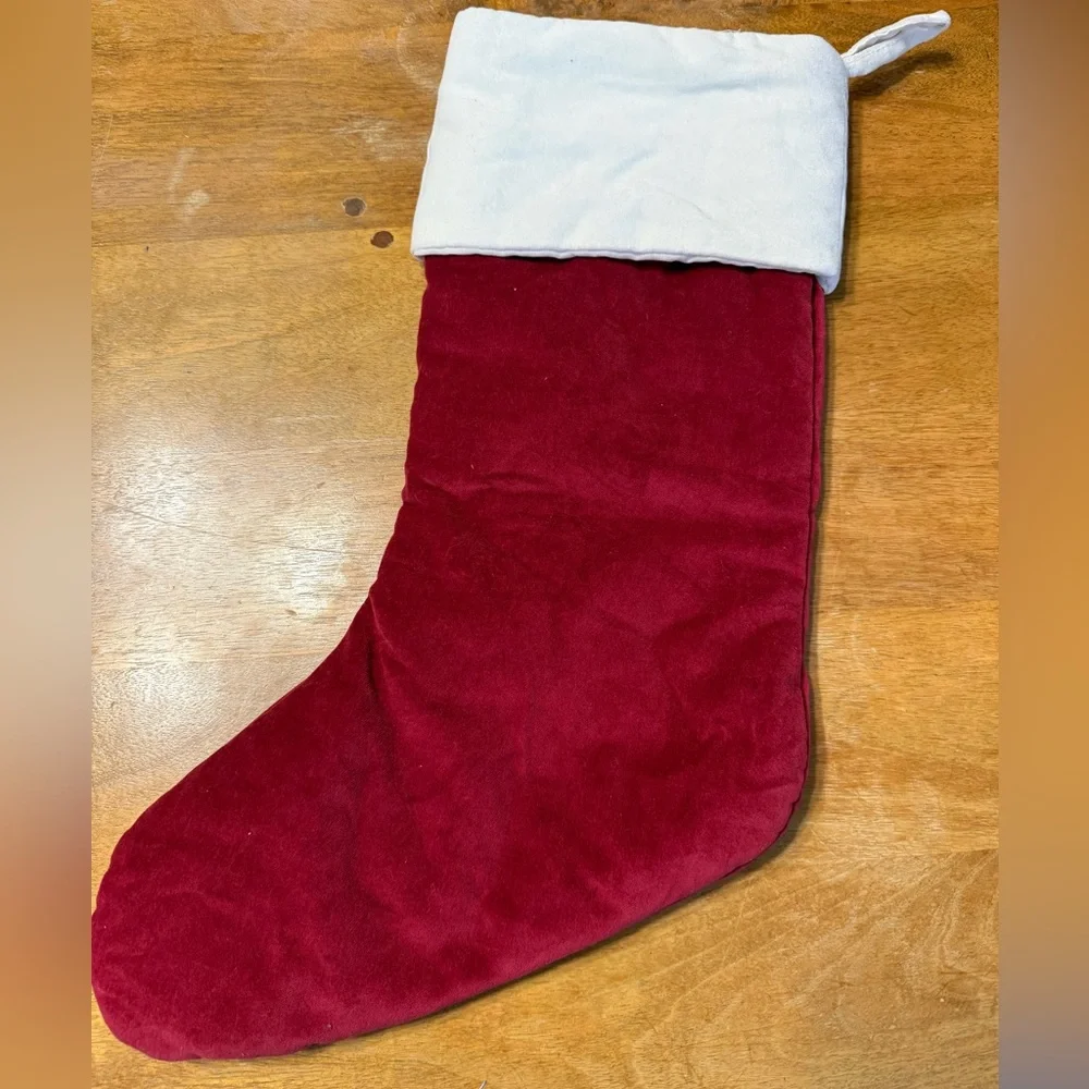 Pottery Barn Stocking Velvet Harper